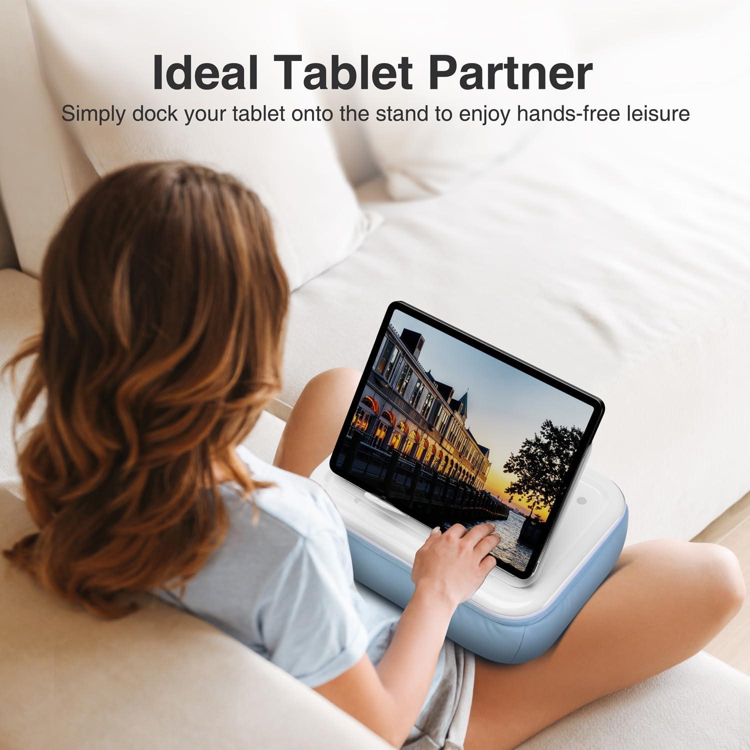 Soporte de Almohada para Tableta Elitehood Ajustable Azul