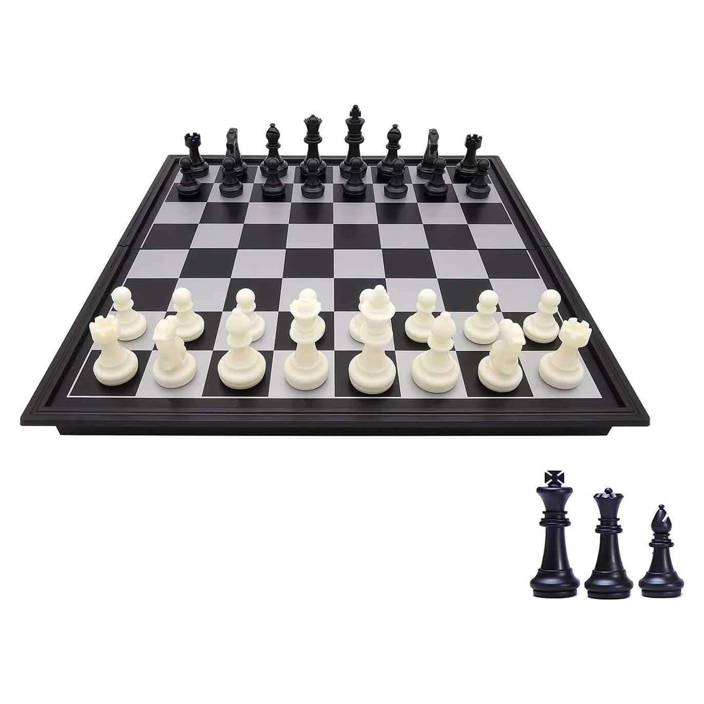 Juego de Ajedrez Magnético Portátil ZeJlo 19.81 cm Plegable