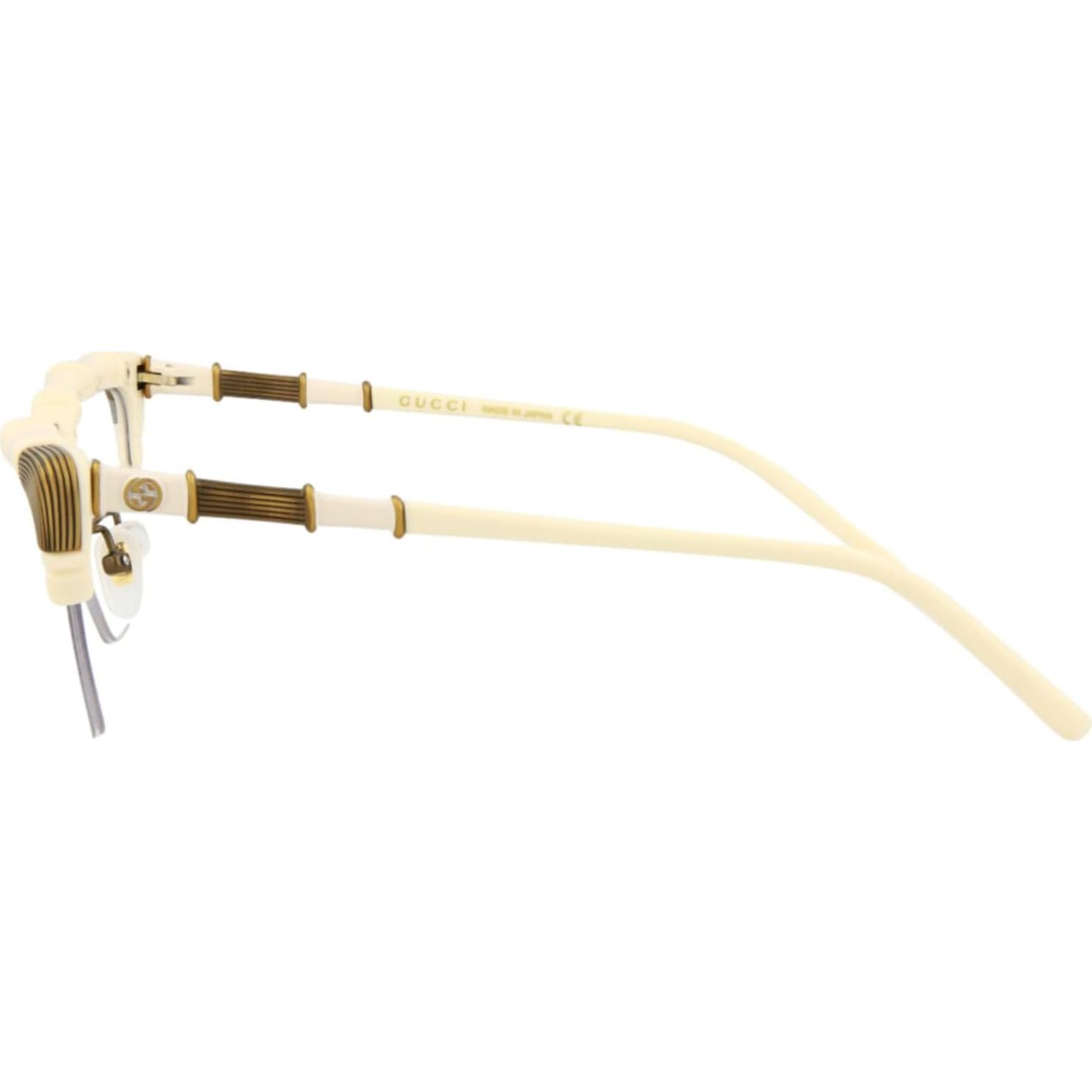 Montura óptica de gato Gucci GG-0660-O blanca transparente