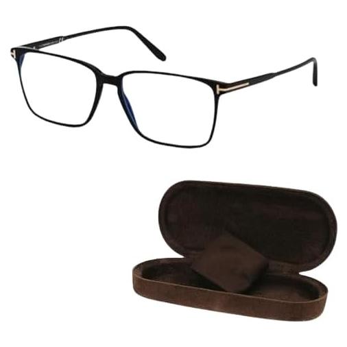 Marco de Gafas Tom Ford FT5696-B Negro Brillante + Kit de Limpieza