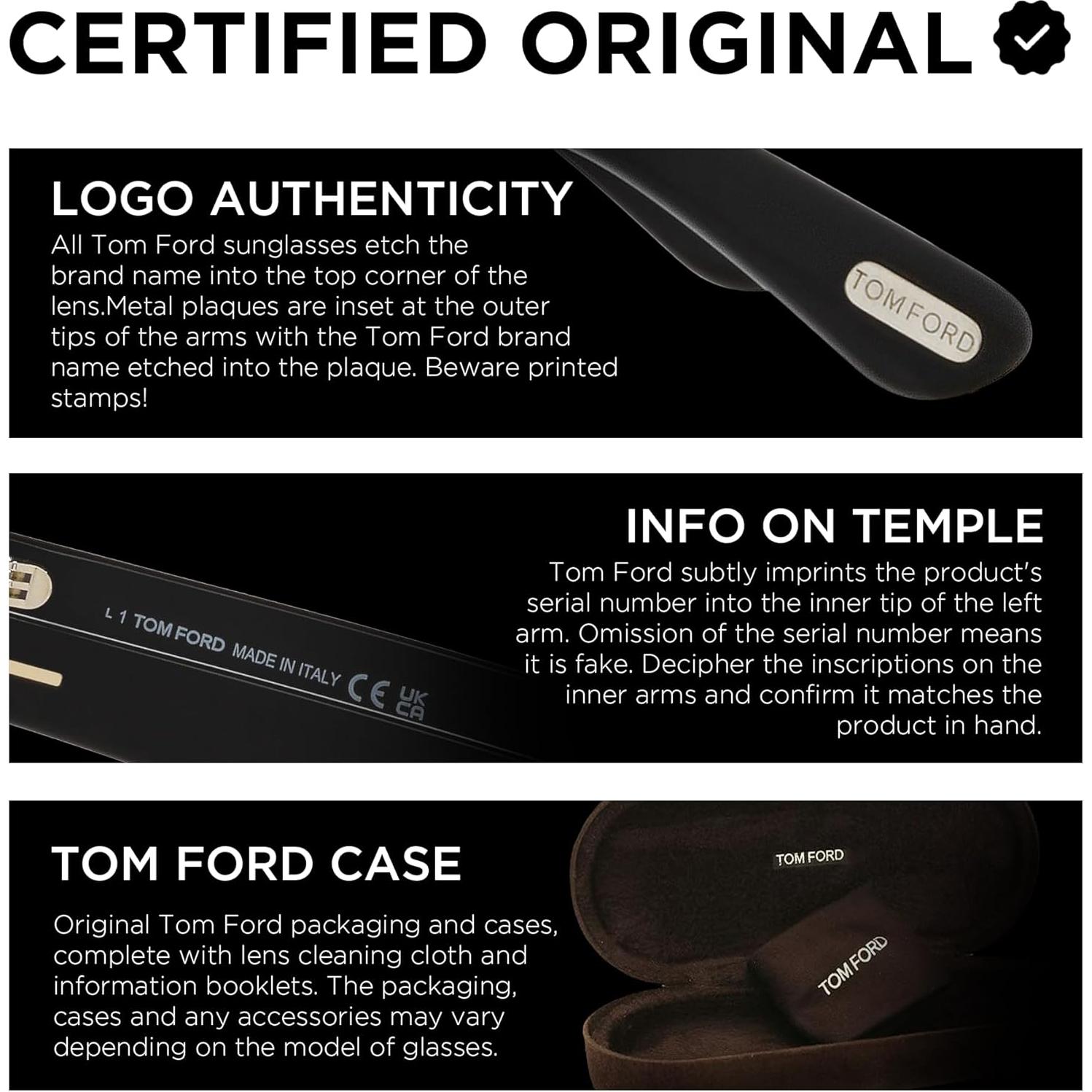 Marco de Gafas Tom Ford FT5696-B Negro Brillante + Kit de Limpieza