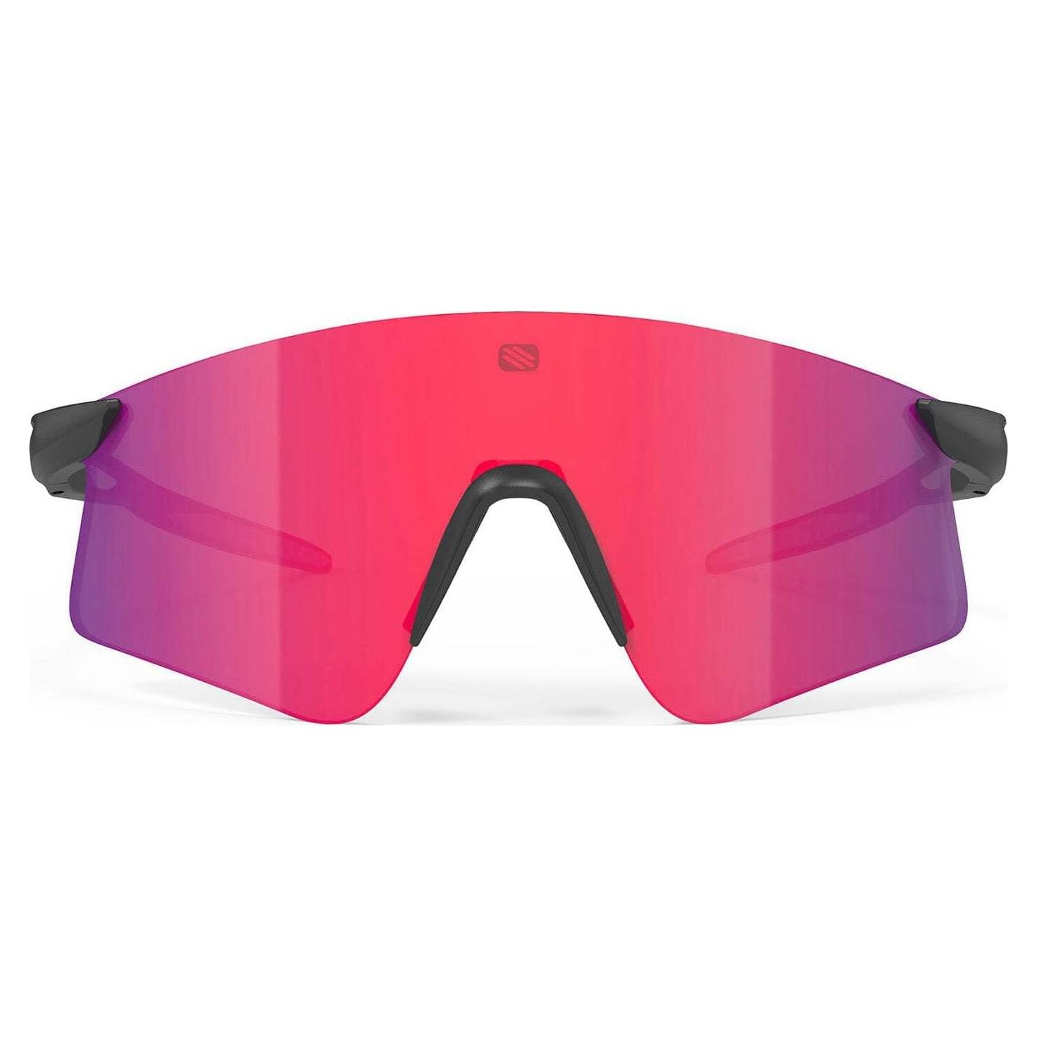 Gafas de Sol Astral X Sport Shield - Negro Mate con Lentes Rojas
