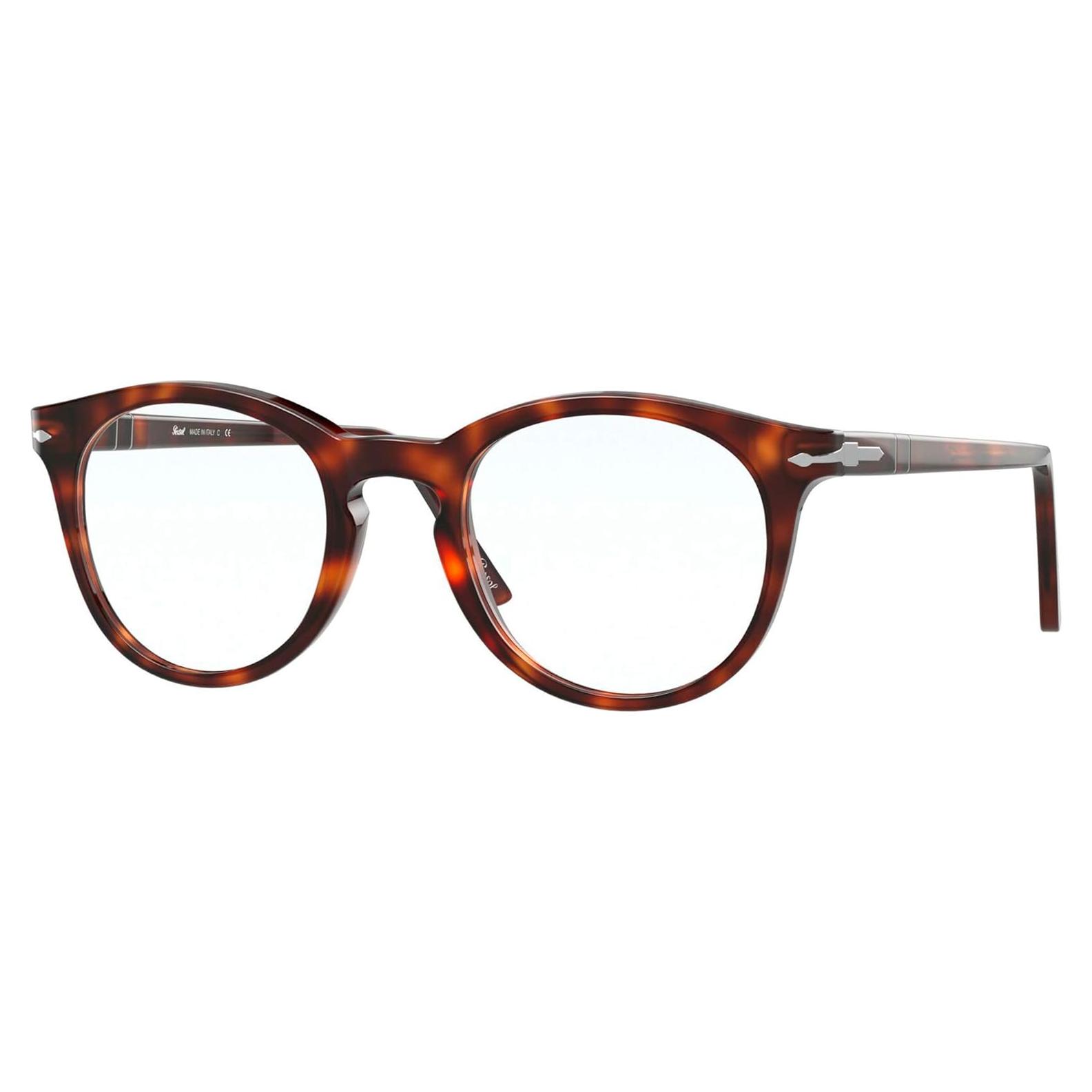 Montura de Gafas Recetadas Redondas Persol PO3259V Habana 48mm