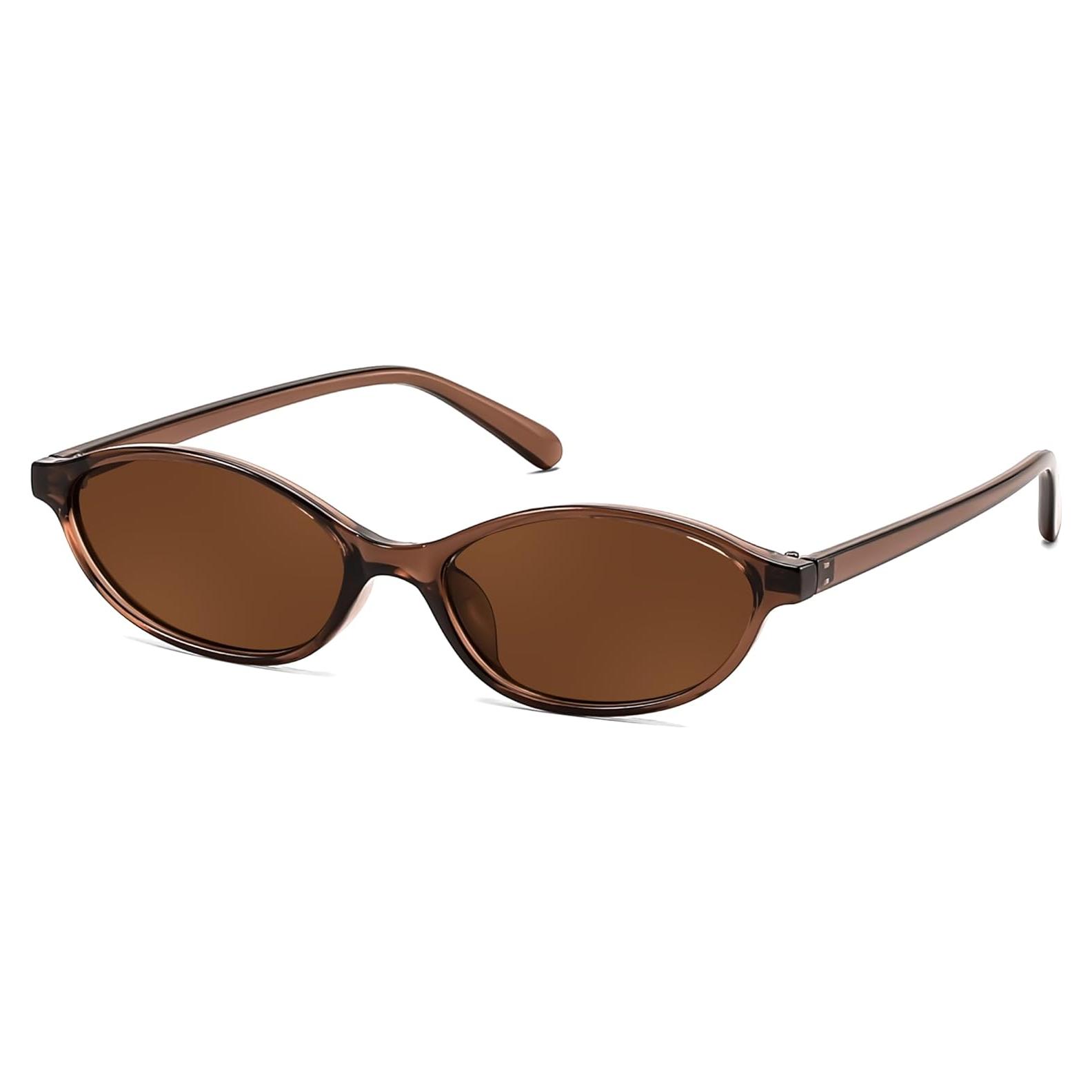 Gafas de Sol Retro Ovaladas FEISEDY UV400 para Mujeres
