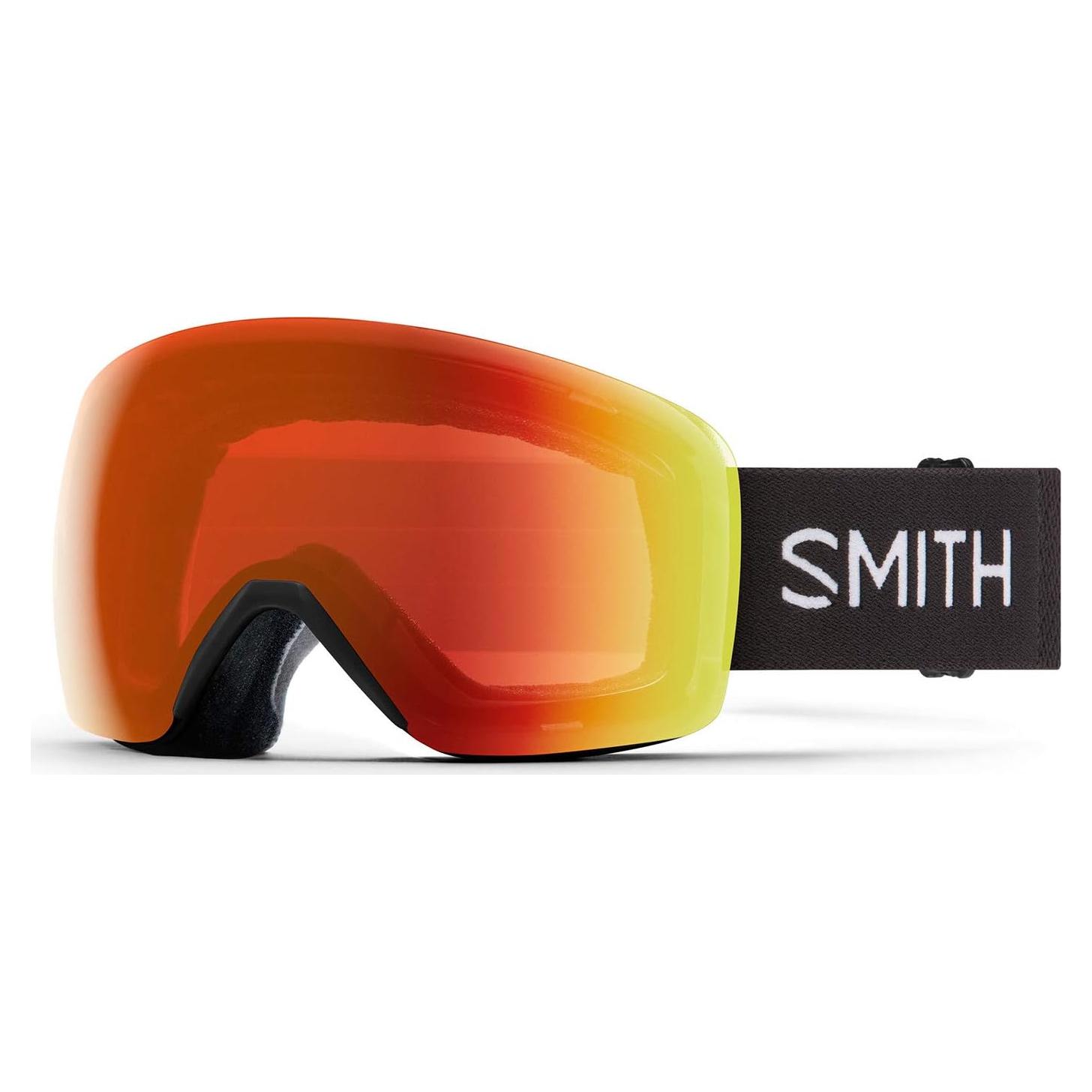 Gafas de Nieve Smith Skyline Negro ChromaPop Espejo Rojo