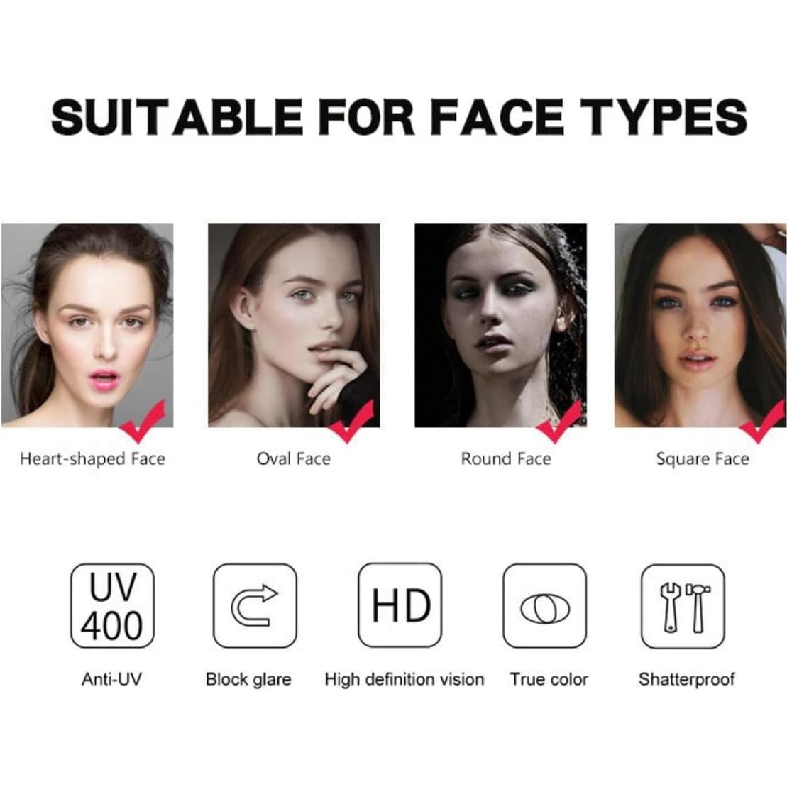 Gafas de Bloqueo de Luz Azul Shiratori para Mujeres - Estilo Preppy