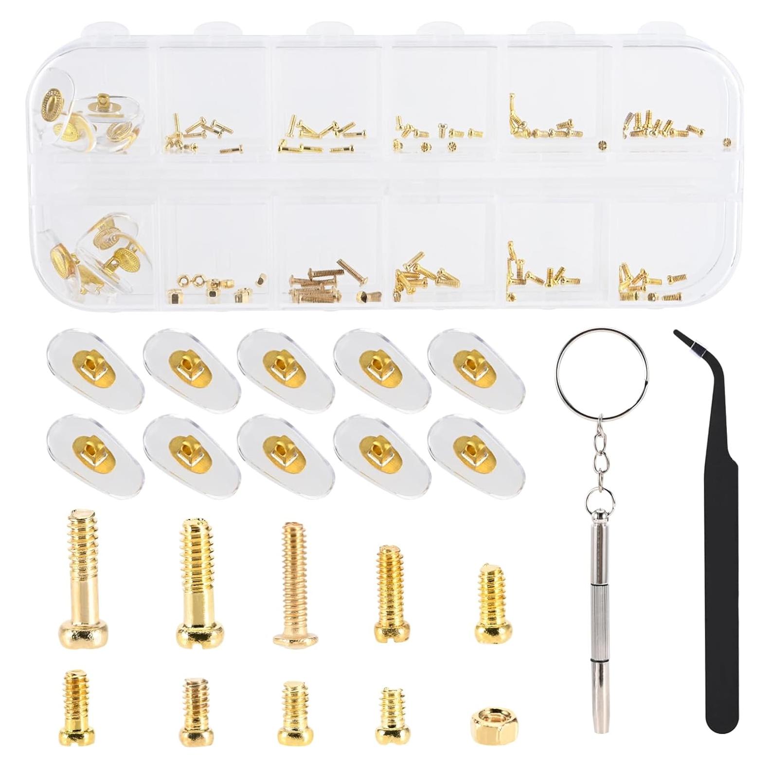 Kit de Reparación de Gafas Ofone - 112 Piezas con Destornillador