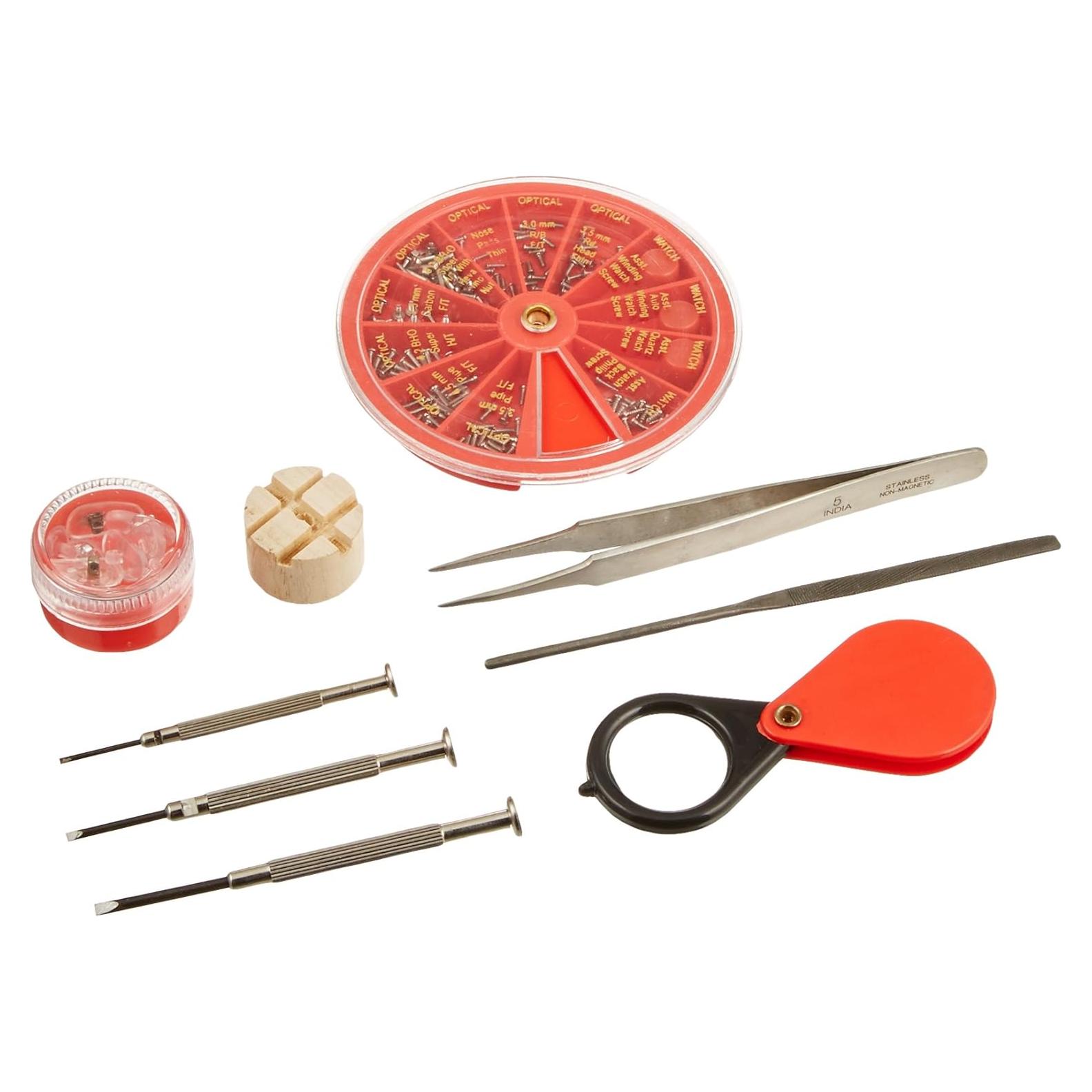 Kit de Herramientas de Reparación de Gafas y Relojes SE 9 Piezas
