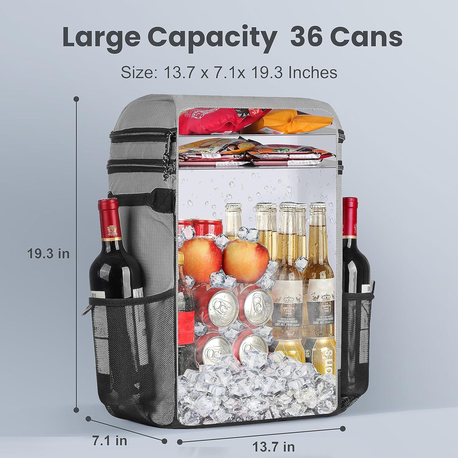 Mochila Enfriadora ZAKEEP 36 Latas Acolchada Camping