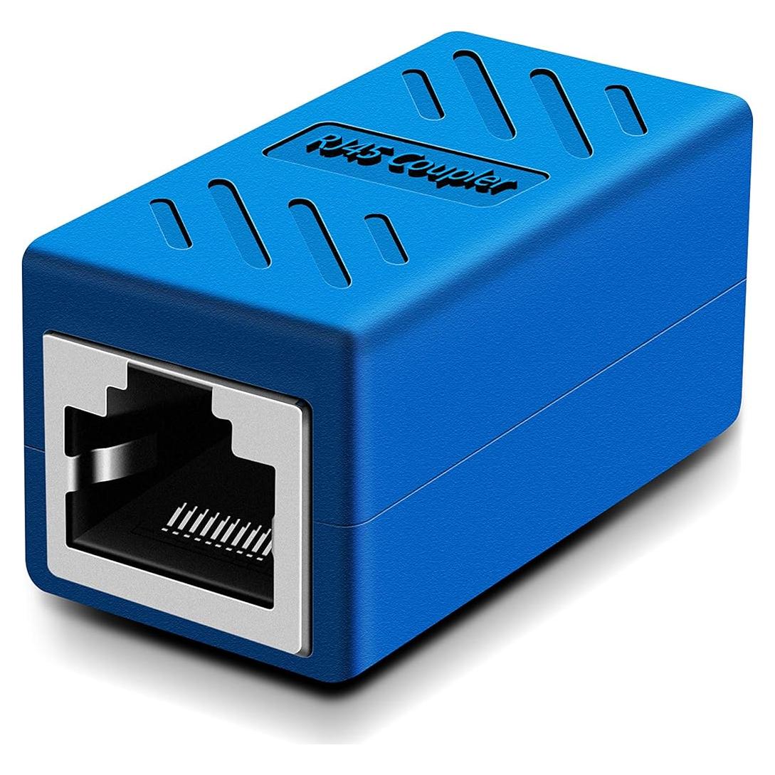 Acoplador RJ45 Oneme Hembra a Hembra Ethernet Cat7/Cat6/Cat5e Azul