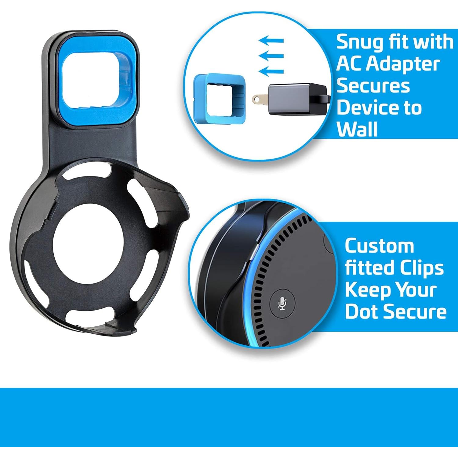 Soporte de pared Coby para Echo Dot 2ª Gen - Negro