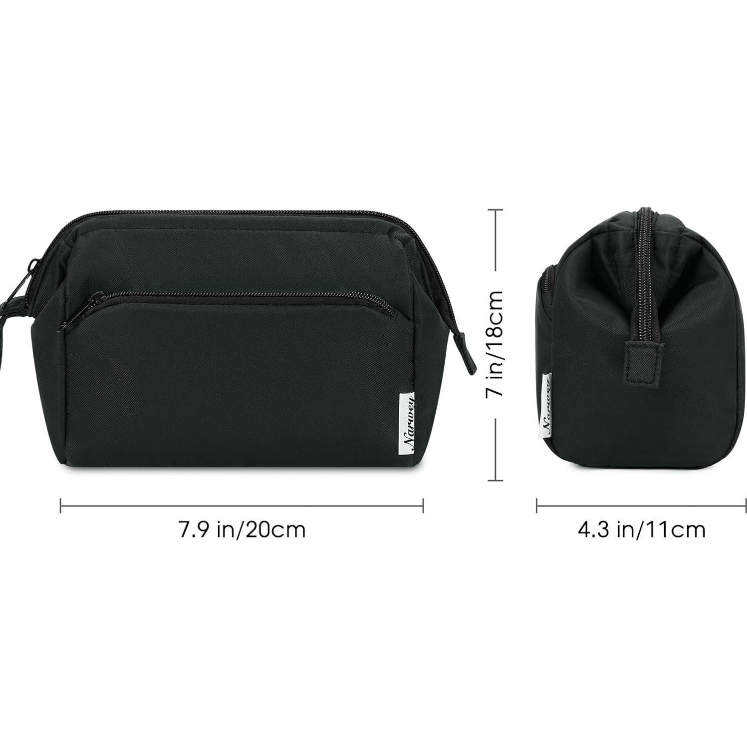 Bolsa de Maquillaje Narwey para Mujeres - Organizador Negro 20x18x11cm