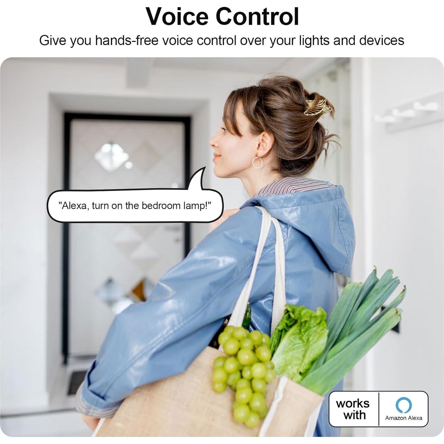 Atenuador Enchufable Taoellen con Control Remoto y Doble Salida