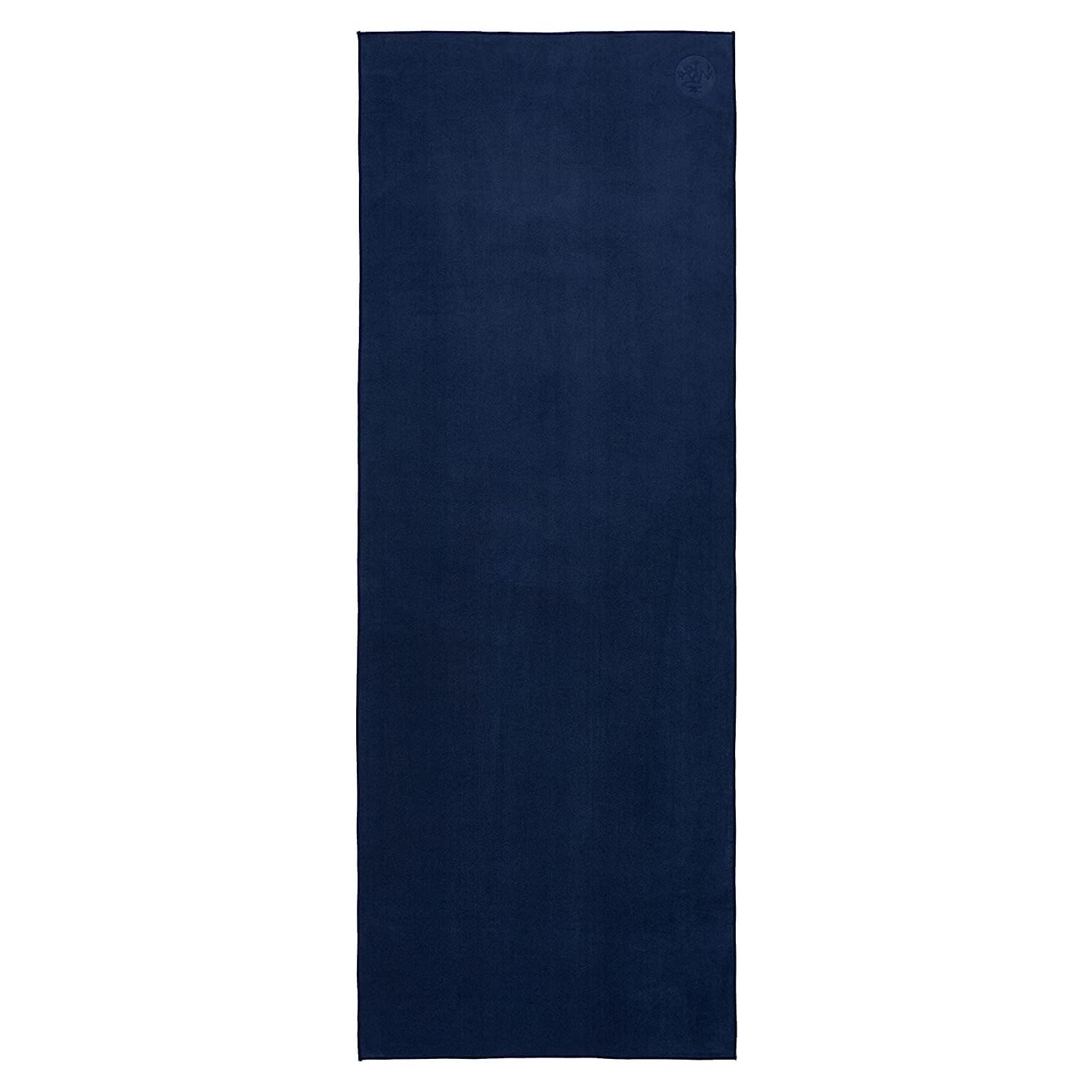 Toalla de Yoga Manduka eQua - Microfibra, 182 cm, Color Medianoche