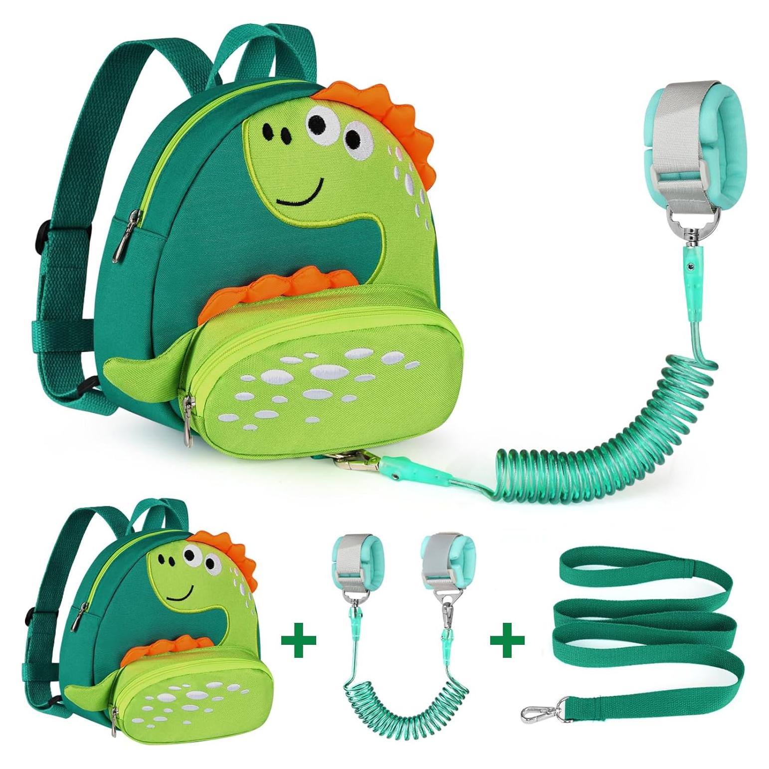 Mochila Arnés Accmor Dinosaurio Acuamarina para Niños 1-3 Años