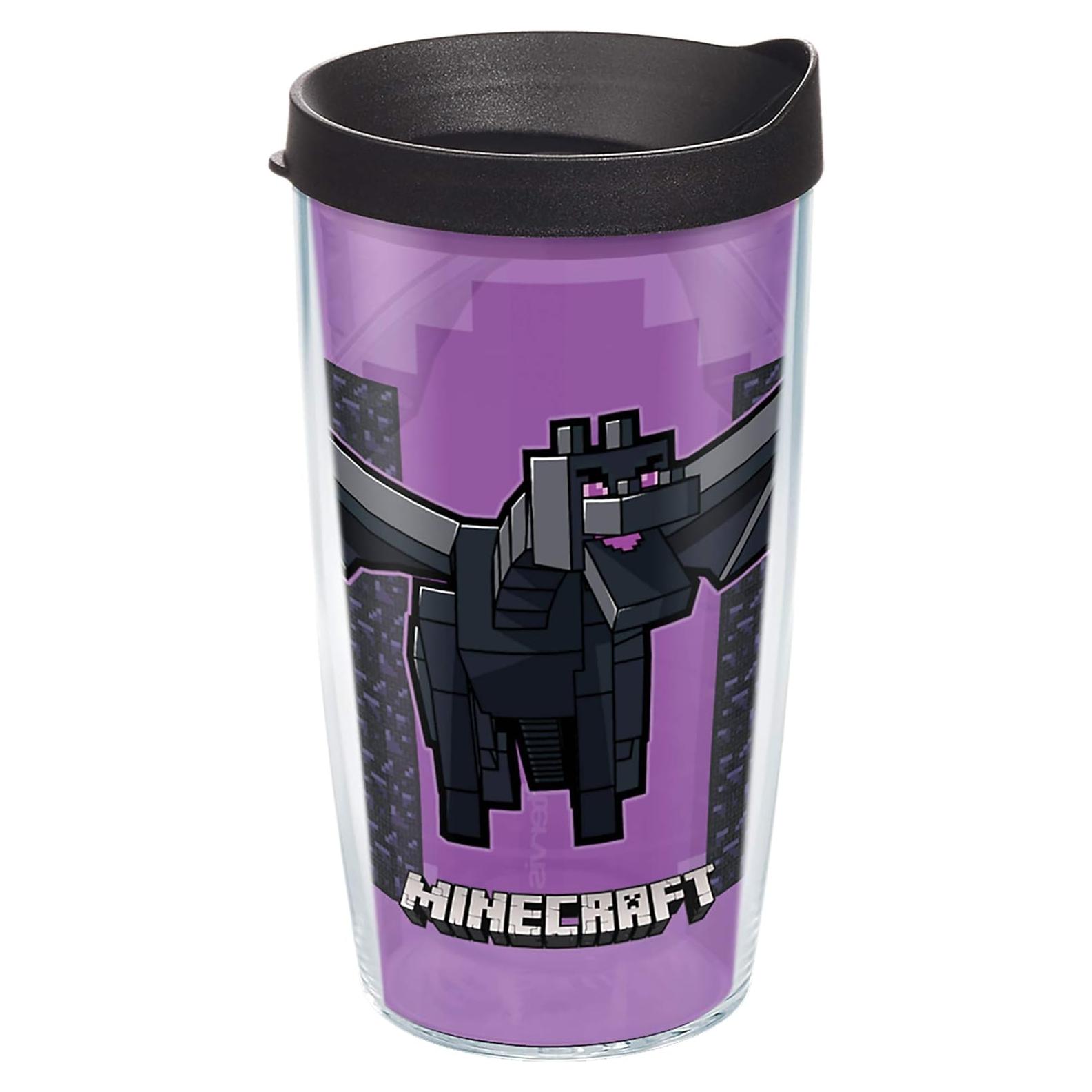 Vaso Térmico Tervis Minecraft Dragón Ender 0.47L Doble Pared