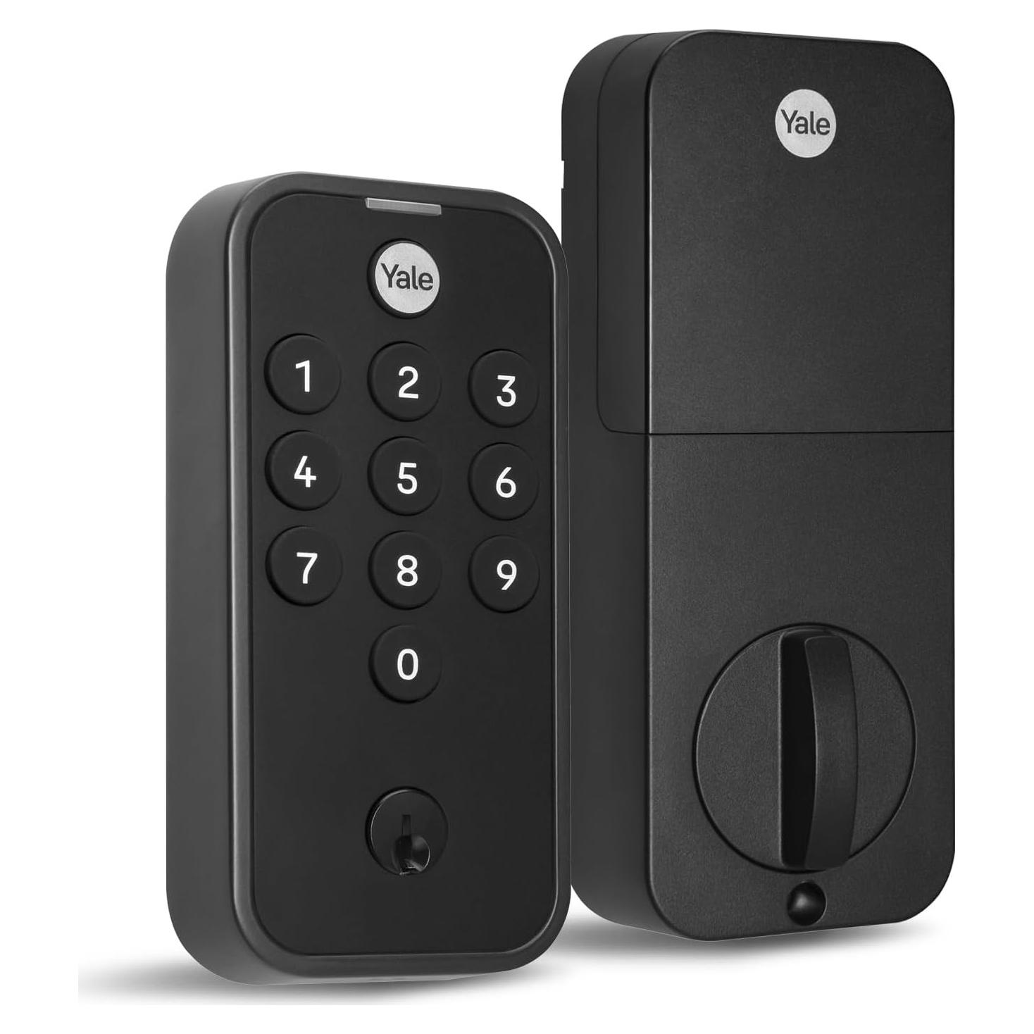 Cerradura Yale Code Negra con Teclado y Cerrojo Sin Llave