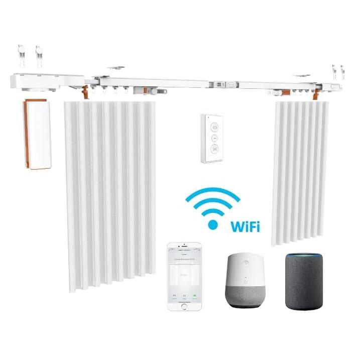 Cortinas Inteligentes HC 0-3.05 m Control WiFi Alexa Google