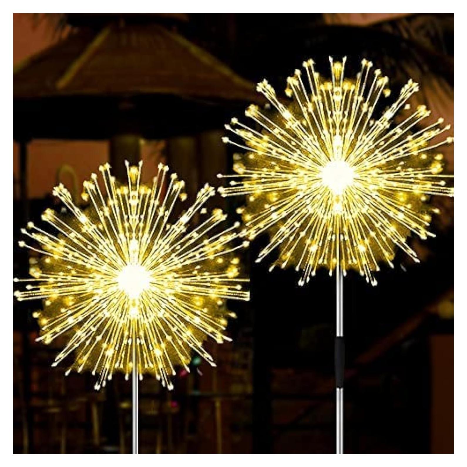 Luces de Fuegos Artificiales Solares JJGoo 135 LEDs 2 Modos