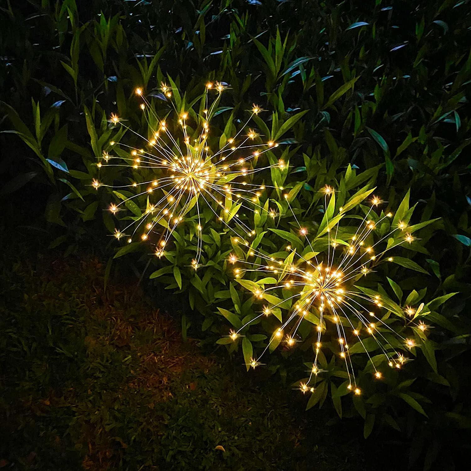 Luces de Fuegos Artificiales Solares JJGoo 135 LEDs 2 Modos