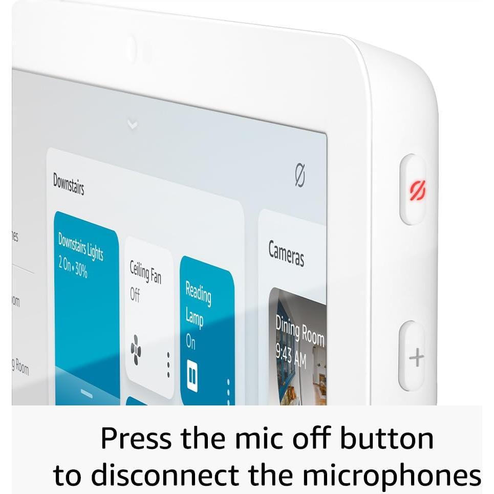 Echo Hub, 8” smart home control panel with Alexa+ Early Access, Compatible with thousands of devices