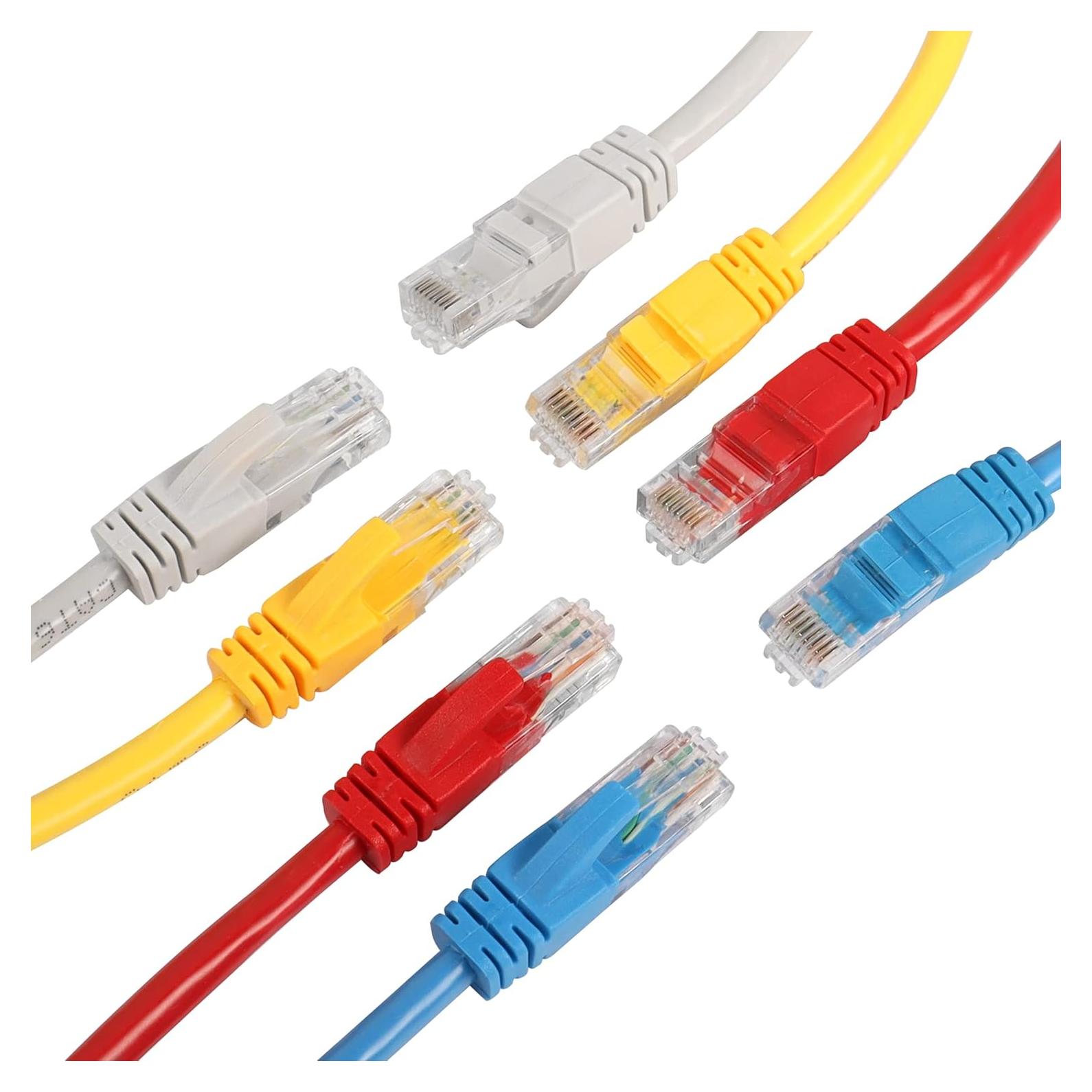 Cable Ethernet Cat6 RIIEYOCA 30cm - Paquete de 8 Unidades