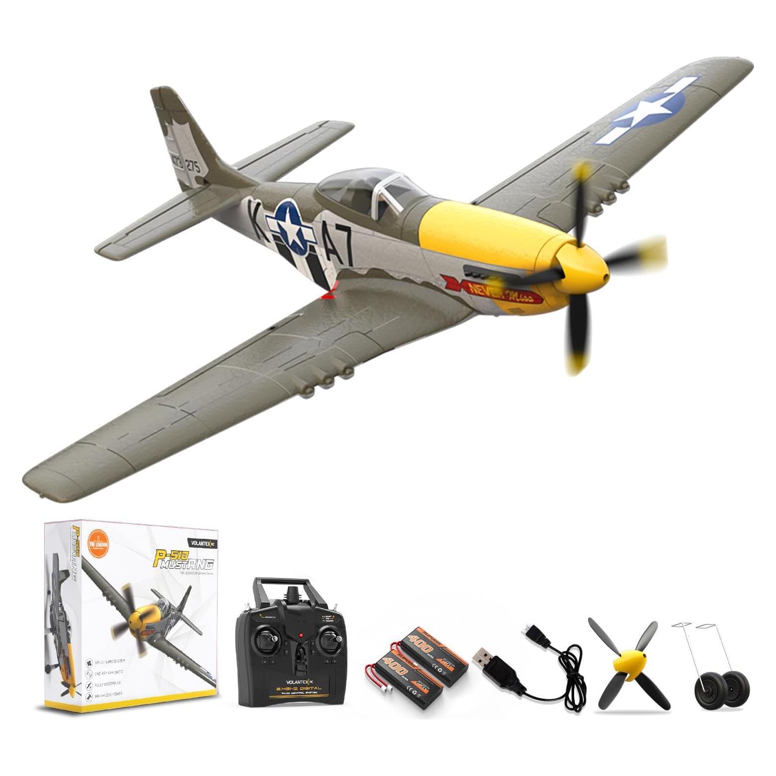 Avión RC VOLANTEXRC P51D Mustang 500mm con Giroscopio