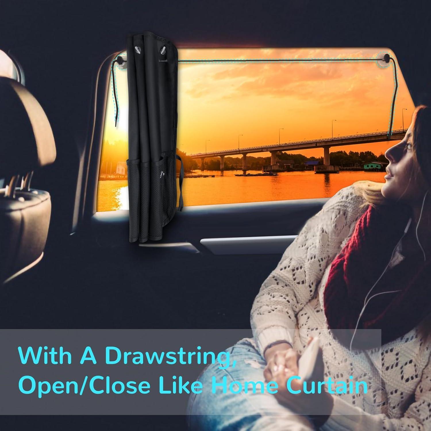 Sombra de Ventana Lateral Auto DIZA100 XP-7BK 2 Pcs