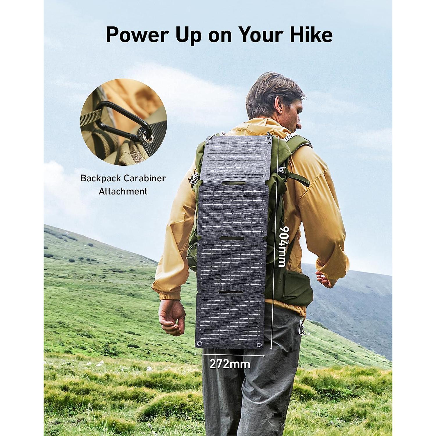 Panel Solar Anker Solix PS30, Cargador Plegable 30W IP65