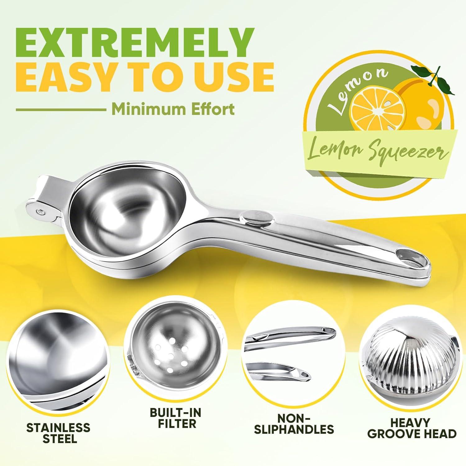 Exprimidor de Limón Manual PUPTILY Acero Inoxidable 320g