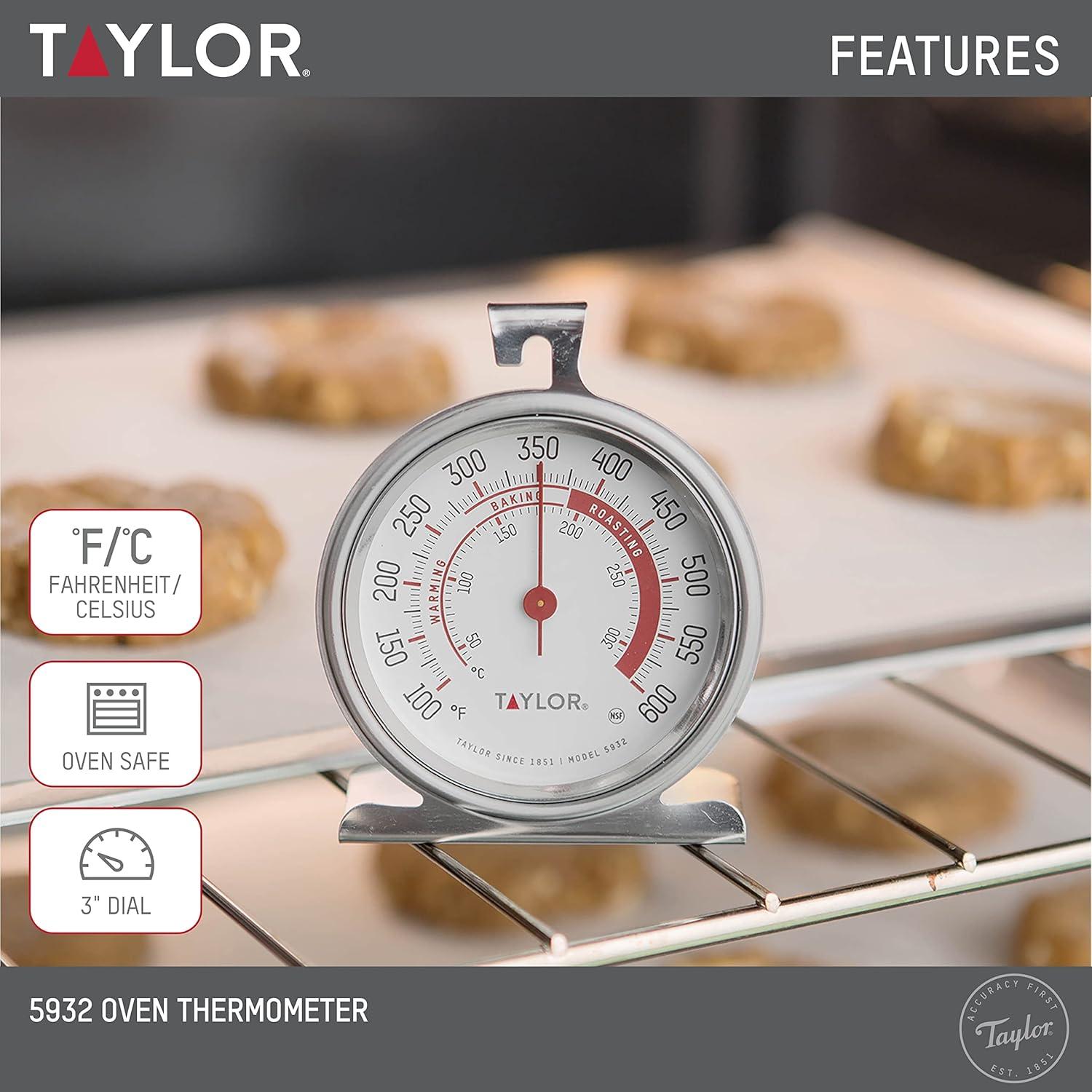 Termómetro de horno Taylor 5932 acero inoxidable 8 cm