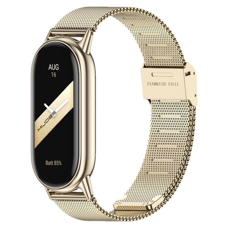 Correa MIJOBS para Xiaomi Mi Band 8 y 9 Acero Inoxidable