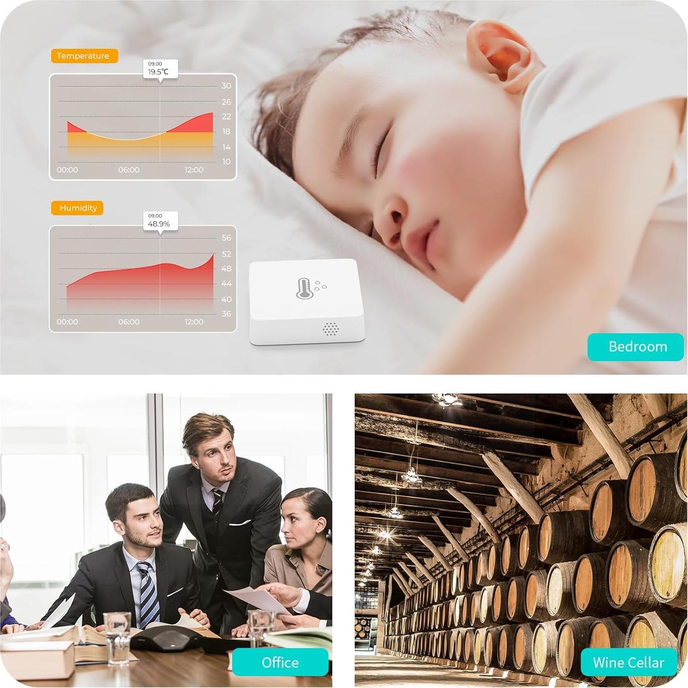 Sensor de Temperatura y Humedad Zigbee ThirdReality Lite