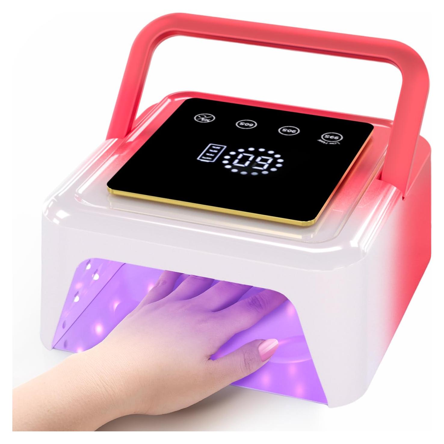 Lámpara de Uñas UV LED Inalámbrica Meremit 108W con Pantalla Táctil