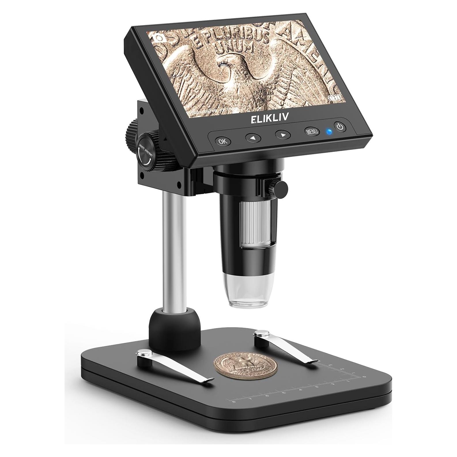 Microscopio Digital Elikliv EDM4B 1000x 4.3'' con LED