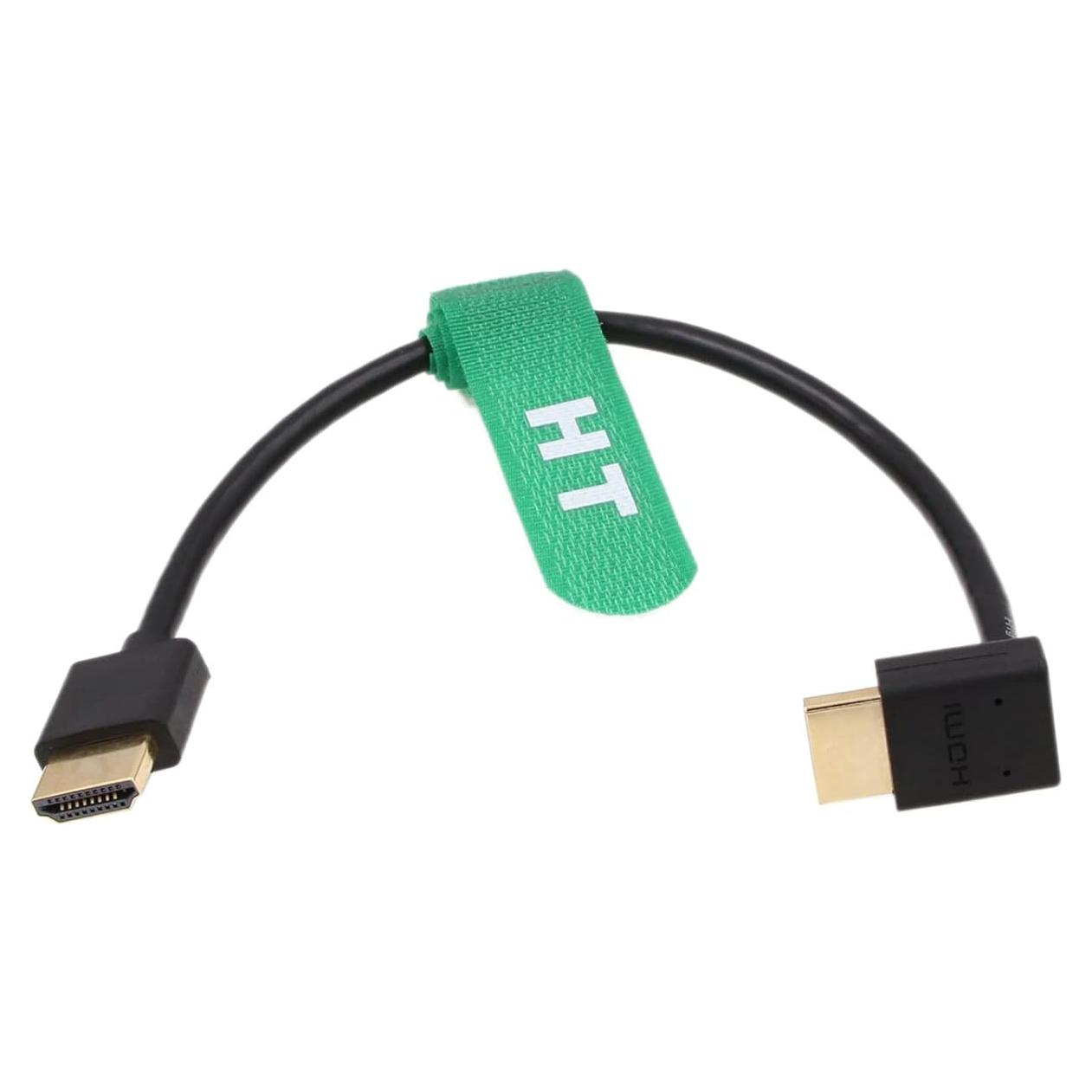 Cable HDMI 2.1 8K 4K 25cm HangTon Connect Ángulo Descendente