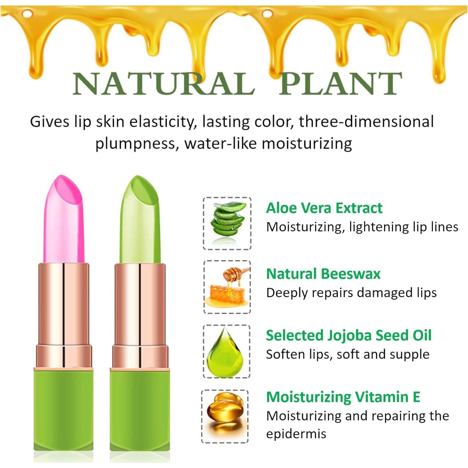 Pintalabios Hidratante de Aloe Vera BKPPLZP - 2 Piezas