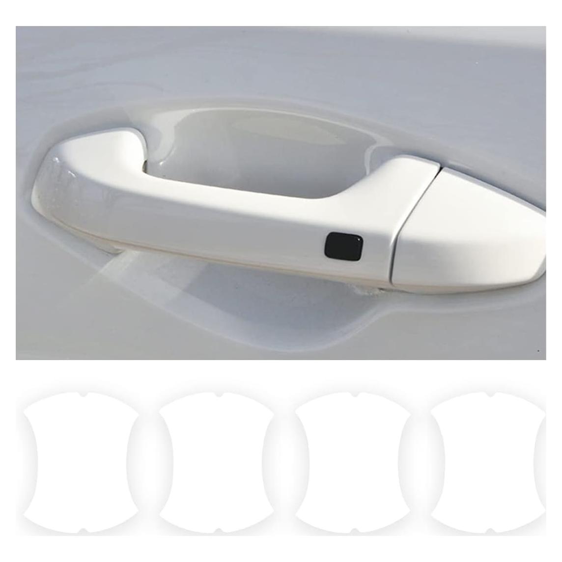 4 Piezas Protectores de Manijas de Puerta Blilo Transparente