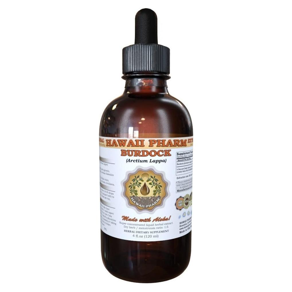 Extracto Líquido de Bardana Orgánico HawaiiPharm 60 ml