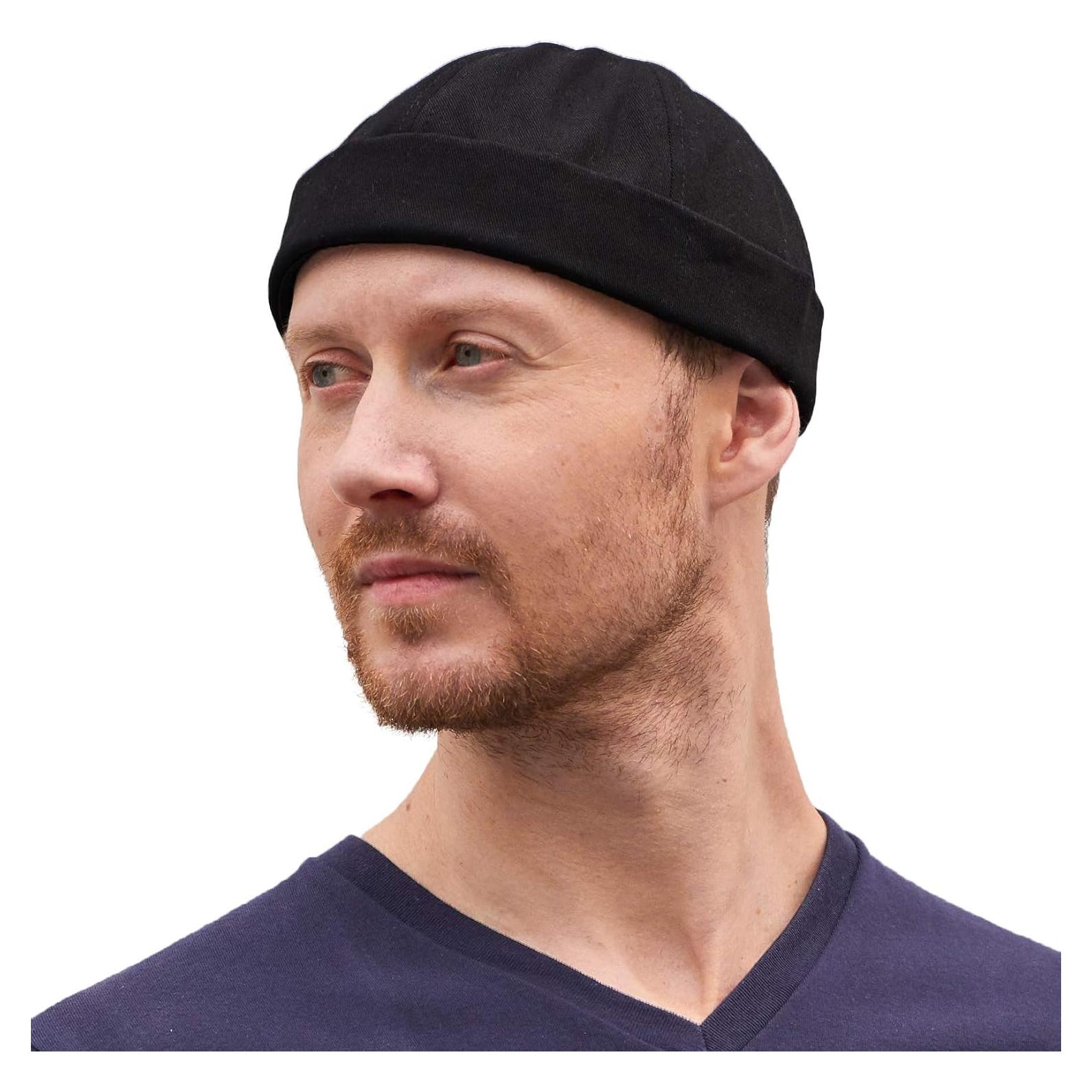 Gorra de béisbol sin visera Casualbox 100% algodón negra