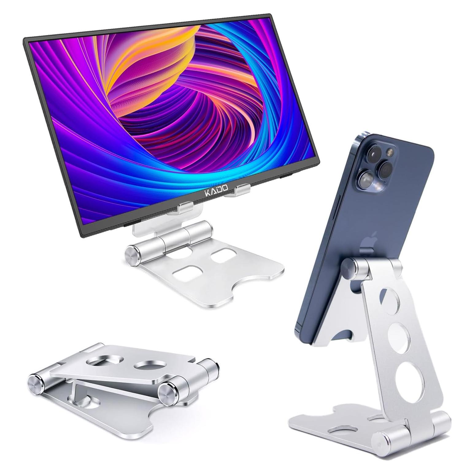 Soporte de Tableta Kado Aluminio Ajustable 40,64 cm Plegable