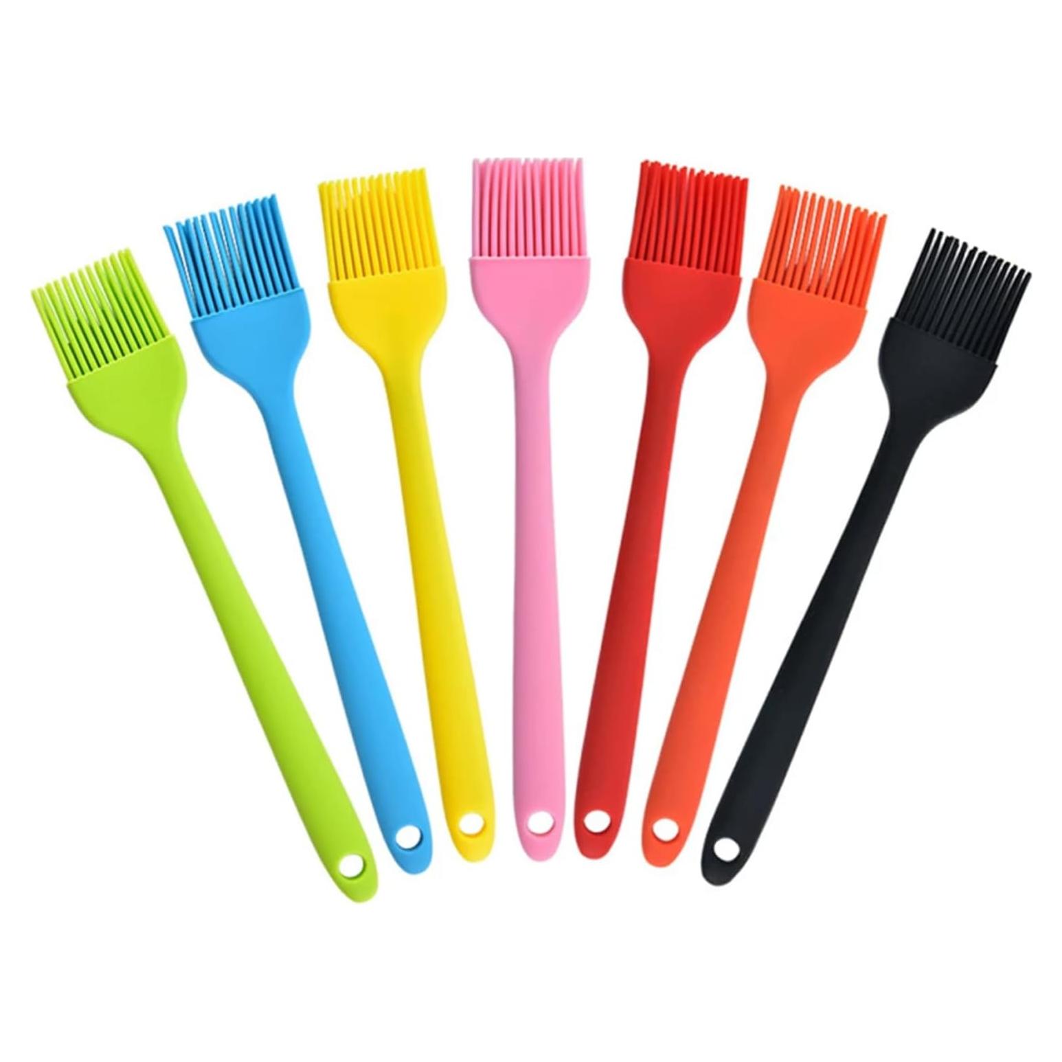 Juego de Brochas de Silicona Febarula 2-Pack Resistente al Calor