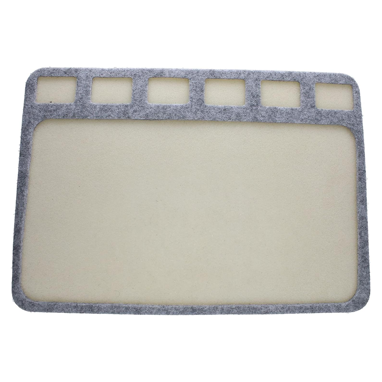 Alfombrilla de Tesoros Beadsmith 20.3x27.9cm Gris con Compartimentos