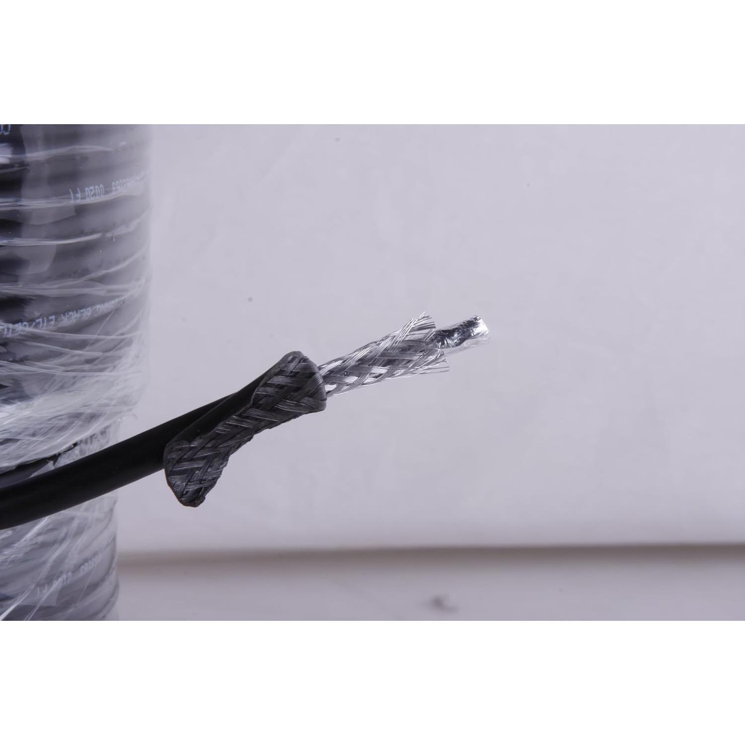 Cable Coaxial Blindado RG6U 75 Ohmios 1000 pies Five Star Negro