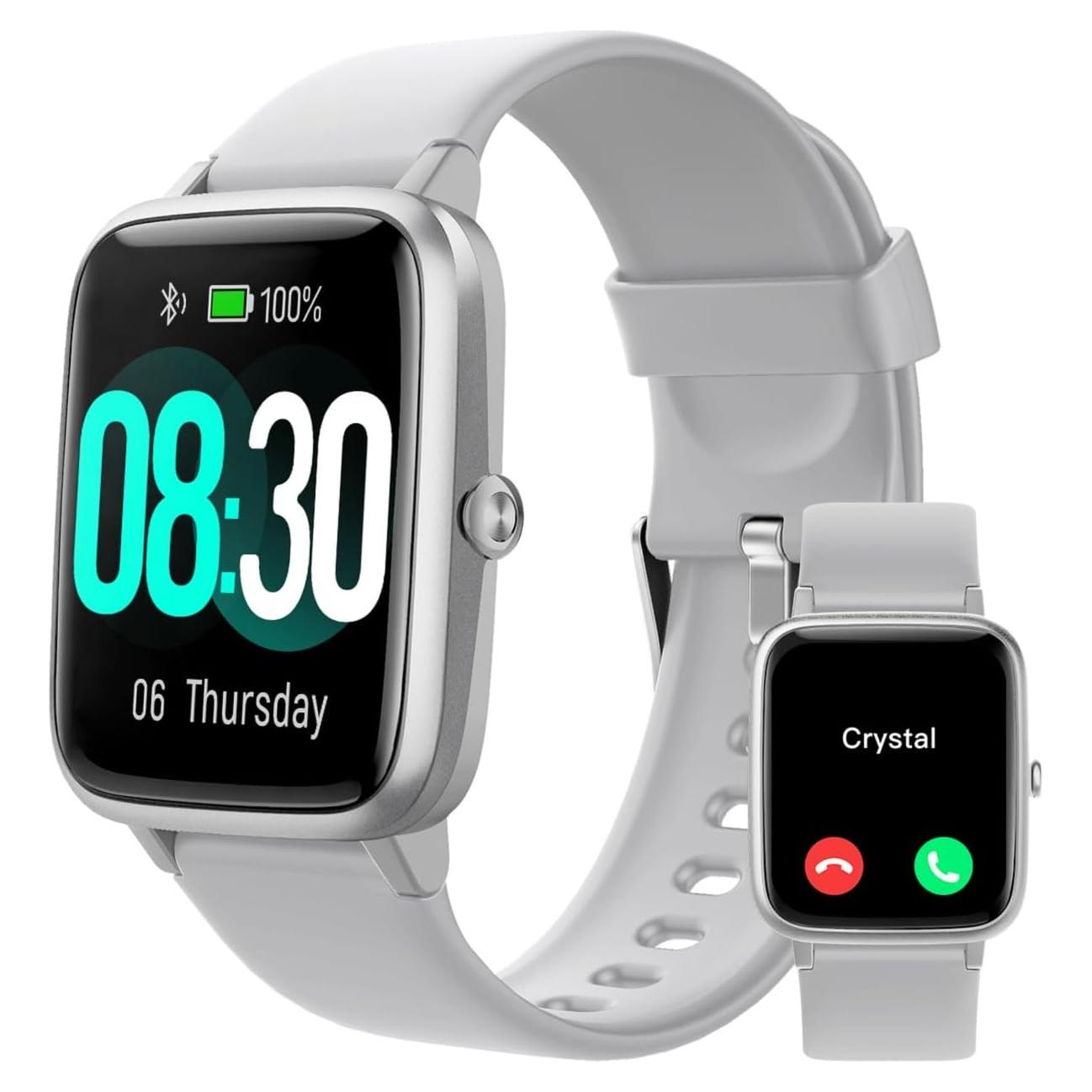 Reloj Inteligente GRV IP68 Fitness Llamadas Gris