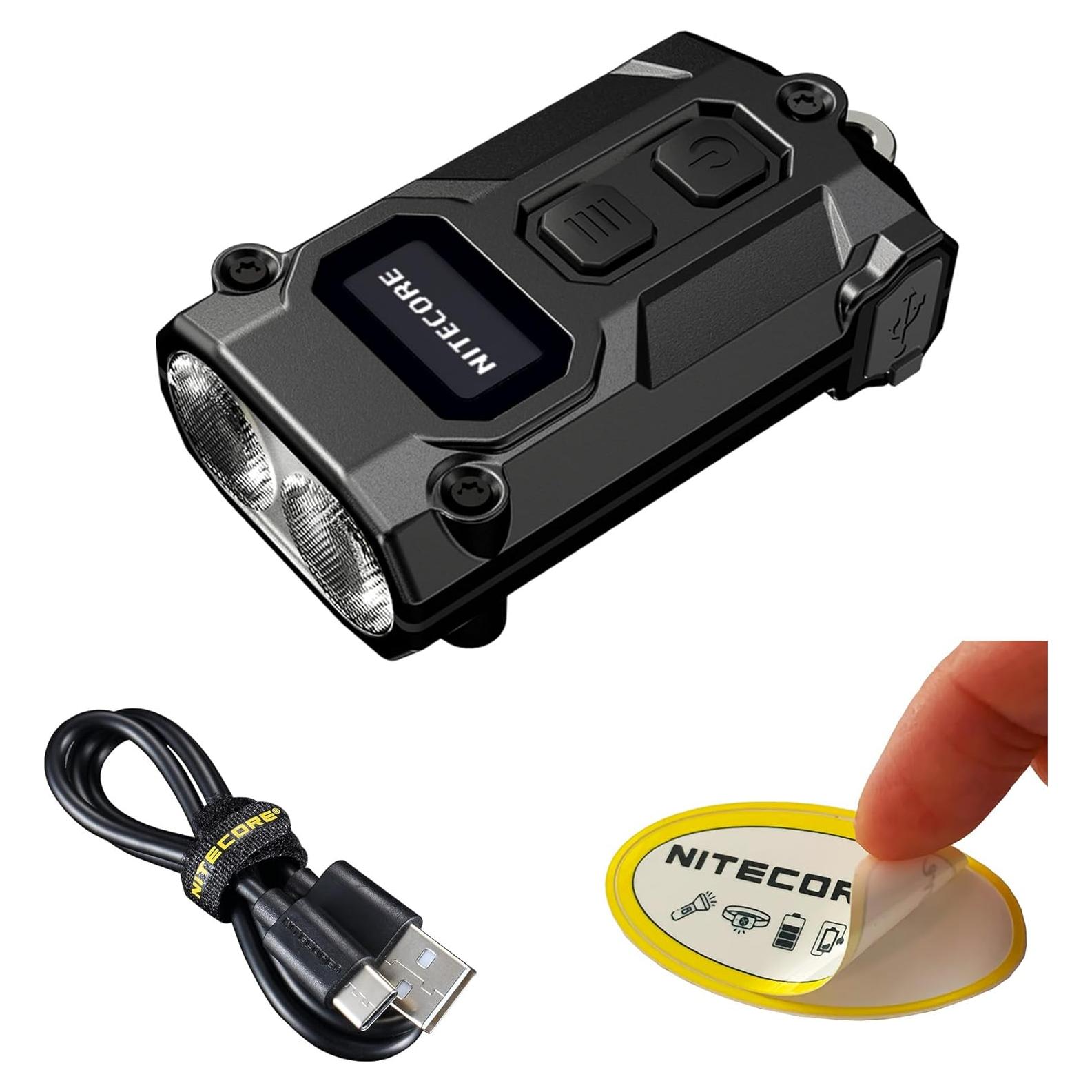 Linterna de Llavero Nitecore TINI 3 600 Lúmenes Recargable USB-C