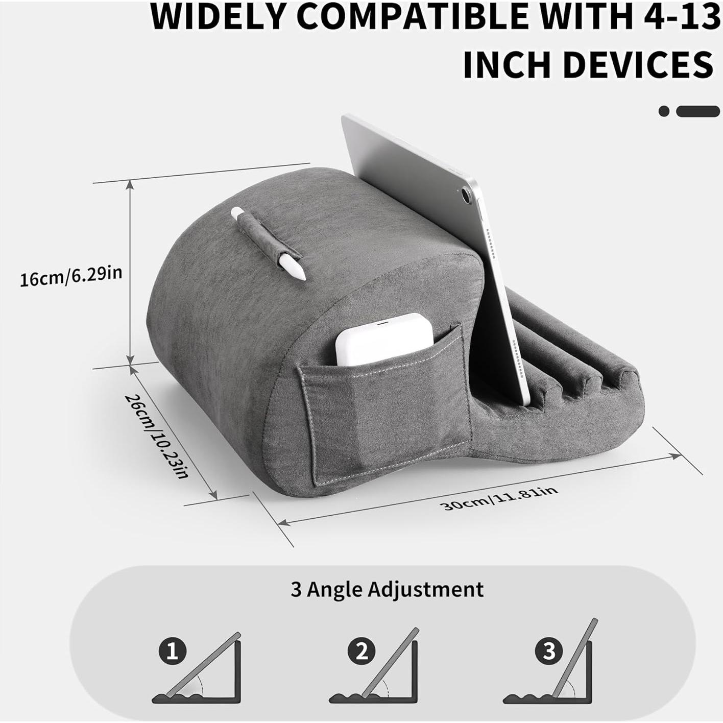 Soporte de Almohada para Tableta CreaDream Gris 4-13" Ajustable