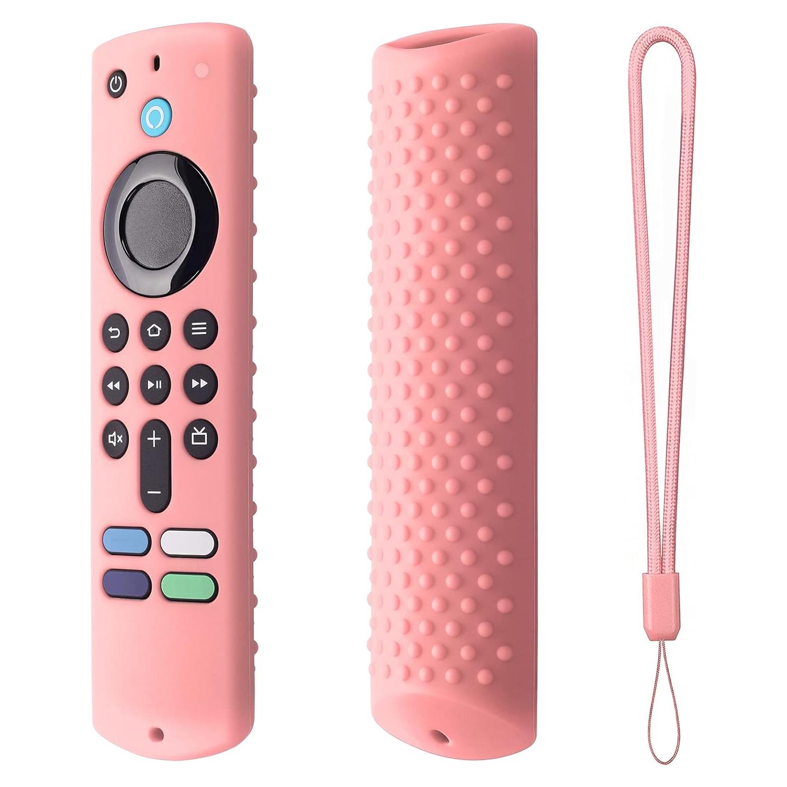 Funda Silicona Control Remoto Fire TV Stick 4K Rosa