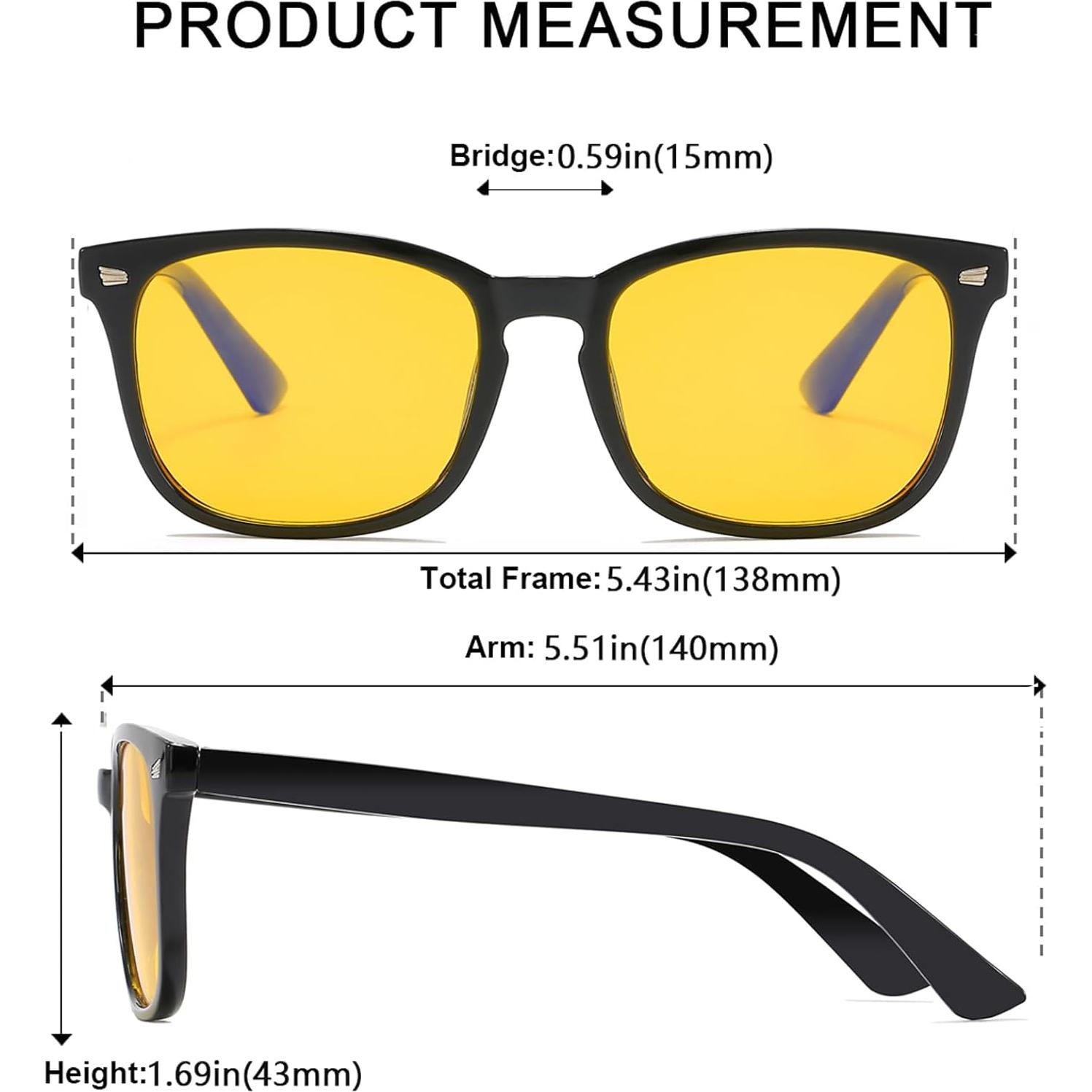 Gafas de Visión Nocturna UV400 Antideslumbrante para Conducir
