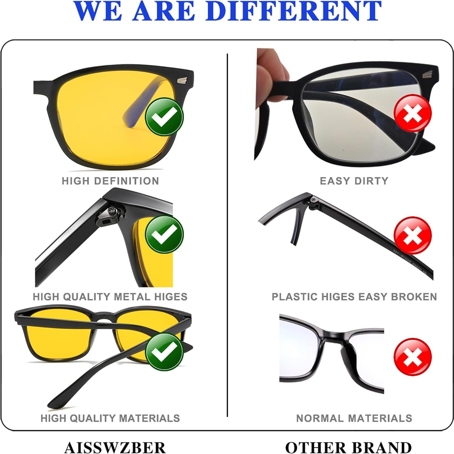 Gafas de Visión Nocturna UV400 Antideslumbrante para Conducir